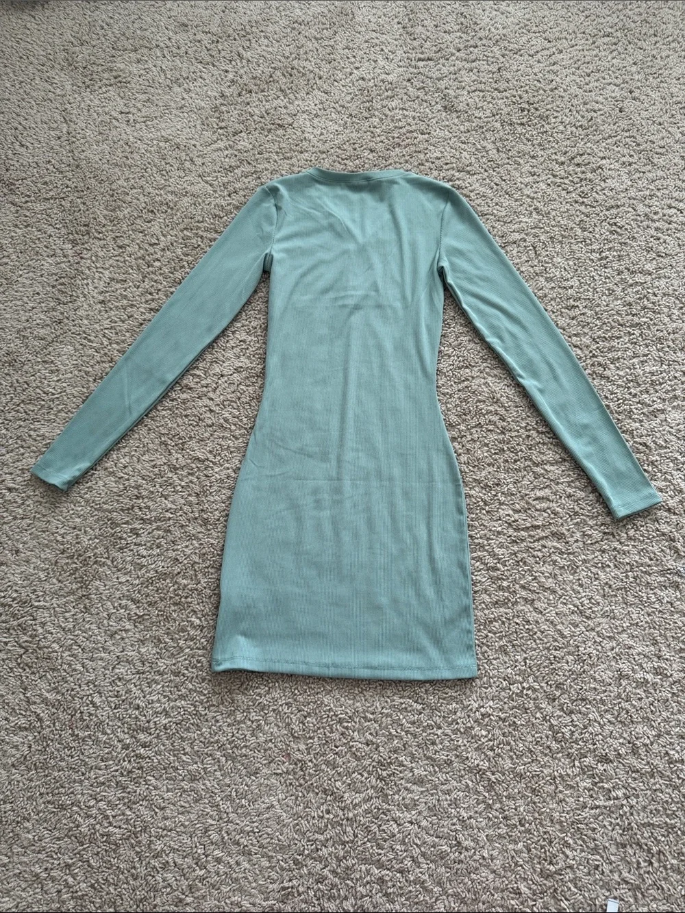 X59 NWT Wild Fable Long Sleeve Ribbed Bodycon Dress - Size: XXS